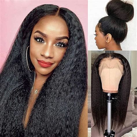 Amazon Single Best Kinky Straight Lace Front Wigs Inch Human