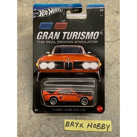 Hot Wheels 2023 Themed Automotive Gran Turismo 73 BMW 3 0 CSL Race Car 1 HRV63 4B10 Orange