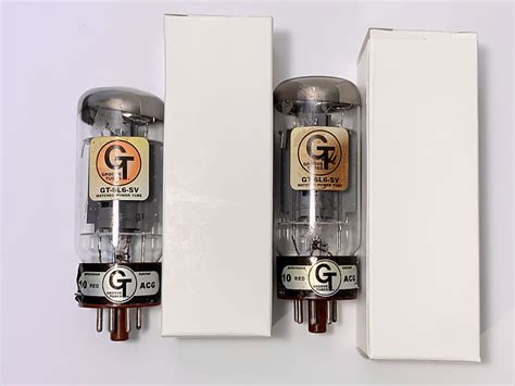 1 Matched Pair Of 6L6 Groove Tubes Silver Power Tubes Reverb