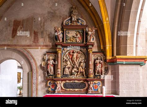 Johannesaltar Im Innenraum Der Stiftskirche St Castor In Karden Treis