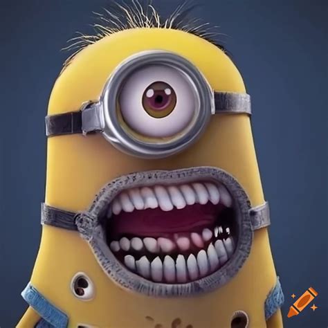 Creepy minion character on Craiyon