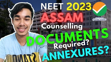 NEET 2023 Assam DOCUMENTS Required ANNEXURES Assam 85 State Quota