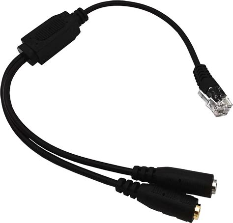 Amazon.com: RJ9 Adapter Cable, Traodin Double 3.5mm to RJ9 Headset ...