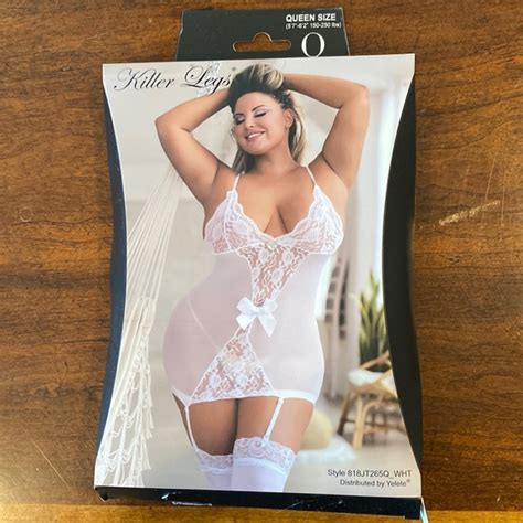 Killer Legs Intimates Sleepwear Nwt Killer Legs Queen Size White