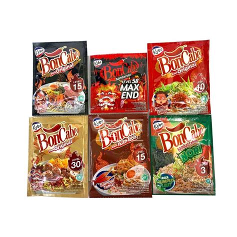 Jual Boncabe Sachet Bon Cabe Sachet Sambal Tabur Sambal Tabur