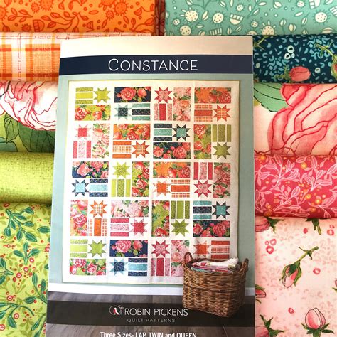 Constance Quilt Kit With Abby Rose Fabric By Robin Pickens Quilting Fabric Online Moda Fabric