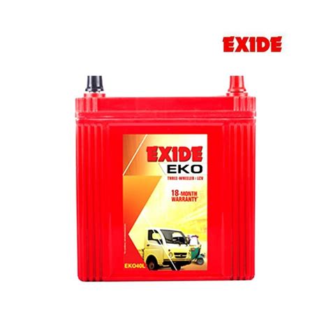 Exide EKO060L Three Wheeler Battery At Rs 3789 Piece ID 24573715330