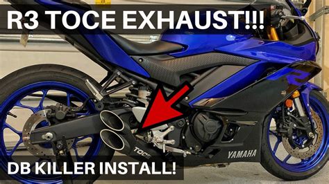 Yamaha R Toce Full Exhaust System Db Killer Install And Sound