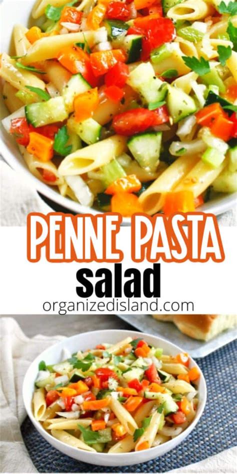 This Delicious Penne Pasta Salad Makes A Perfect Summer Meal Or Side Dish It Is Cool And