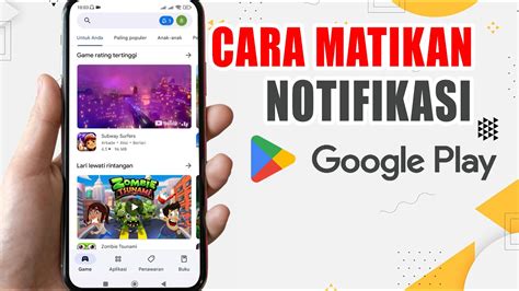 Cara Menghilangkan Notifikasi Google Play Store YouTube