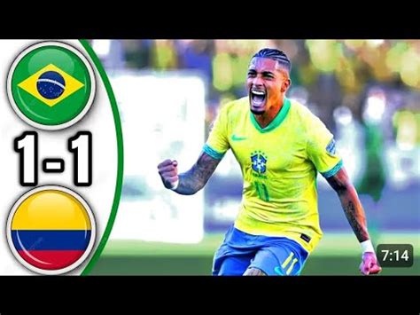 Brazil Vs Colombia 1 1 Resumen Y Goles 2024 YouTube