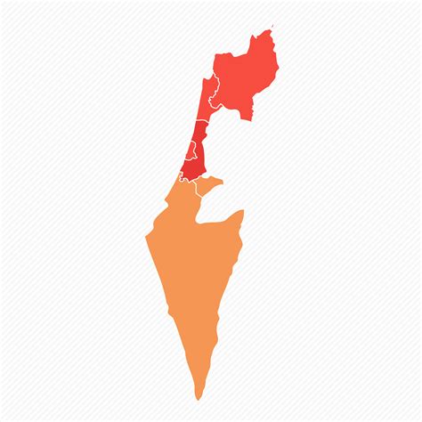 Colorful Israel Divided Map Illustration 25839995 Vector Art at Vecteezy