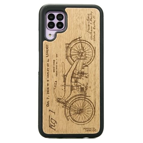 Drewniane Etui Huawei P40 Lite HARLEY PATENT ANIEGRE