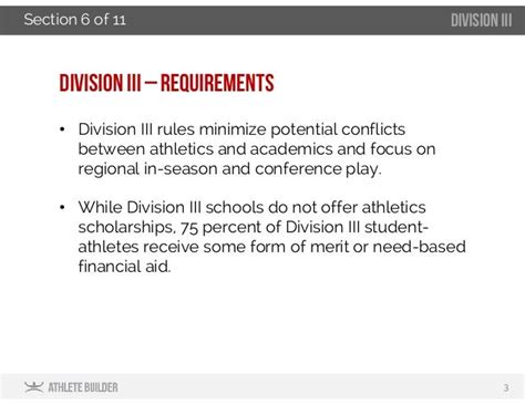 Athlete Recruiting Division Iii Requirements Section 6 Of 11