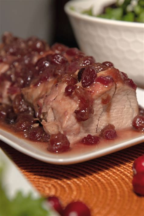 Crock Pot Cranberry Pork Tenderloin