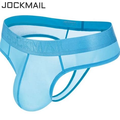 Jocks Mens Sexy Ice Silk Bikini Gay Men Underwear Men Thong G String