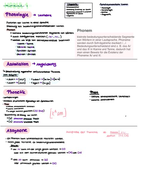 Modul 1 Sommersemester Schmidt Phonem Kleinste