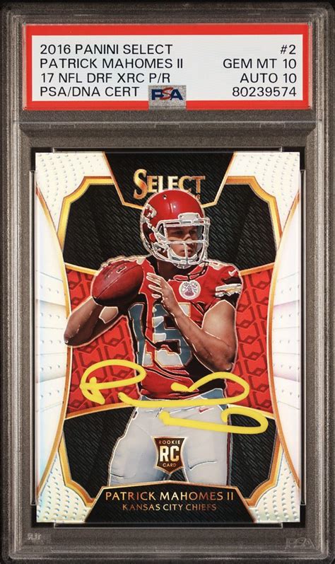 Patrick Mahomes Panini Select Xrc Prizm Rc Psa Flickr