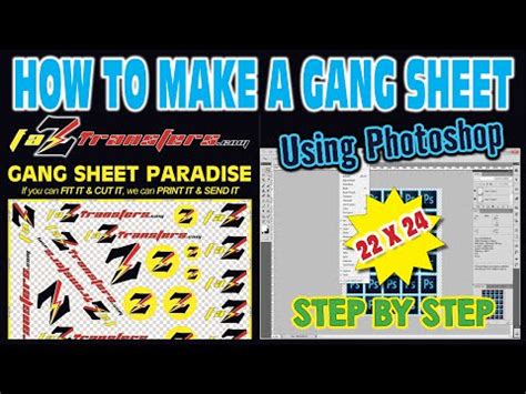 CREATING A 22X24 GANG SHEET USING PHOTOSHOP New YouTube