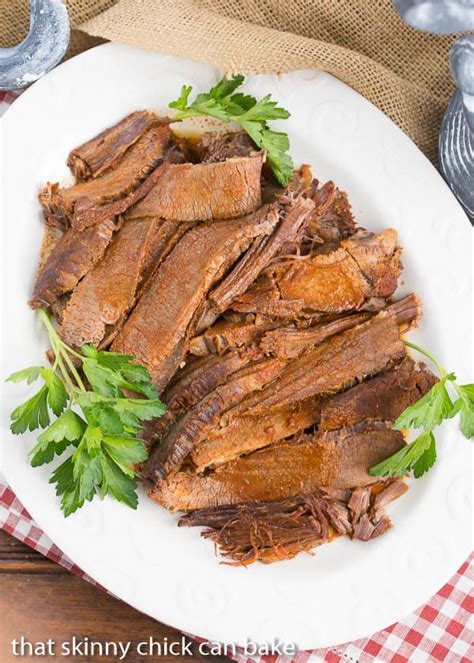 Oven Braised Texas Brisket That Skinny Chick Can Bake