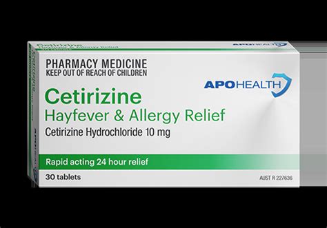 Apohealth Cetirizine Hayfever Allergy Relief Tablets