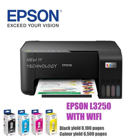 Epson Ecotank L3156 Aio Wifi Ink Tank Printer White Epson L3150 L3250 L3256 Aio Ink Tank