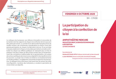 La Participation Du Citoyen à La Confection De La Loi Droits