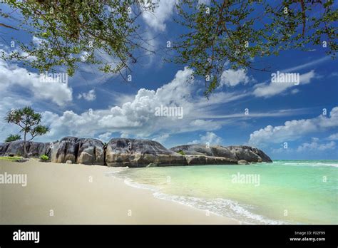 Granite Rocks On Beach Belitung Island Kepulauan Banka Belitung