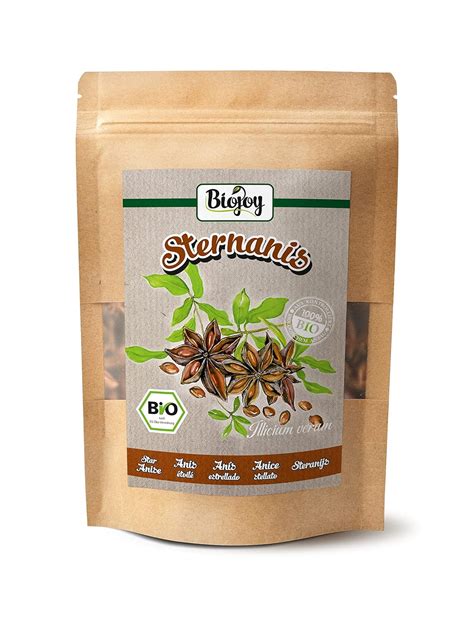 Biojoy BIO Sternanis Ganz 100 G Sternanis Kapseln Sternanis Tee