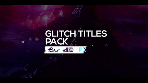 30 Glitch Titles Sound Fx Premiere Pro Template SBV 347517294