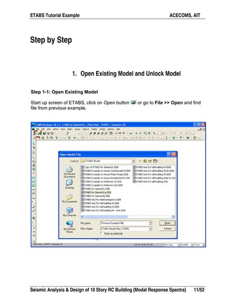 Etabs Example Rc Building Seismic Load Response Pdf