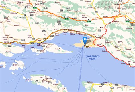 Split Map Croatia