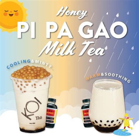 KOI Thé Honey Pi Pa Gao Milk Tea