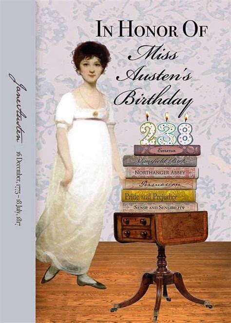 Celebrate Jane Austen S 238th Birthday Note Card By TurtleDoves 3 75