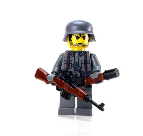 Custom Ww2 German Soldier With G43 Made With Lego® Minifigure