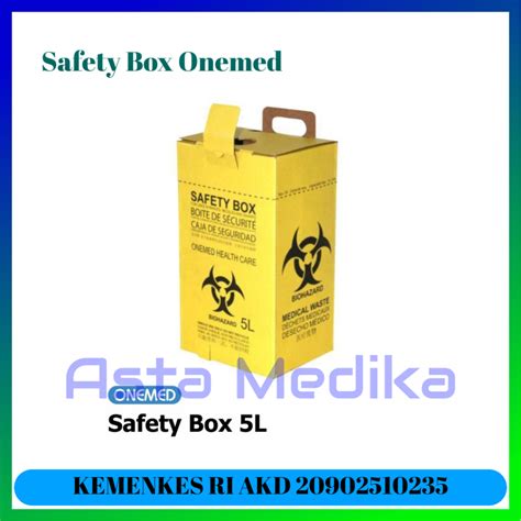 Jual Safety Box Liter Biohazard Onemed Kotak Limbah Medis Infeksius