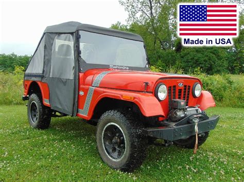 mahindra roxor cab enclosure hard windshield roof doors rear