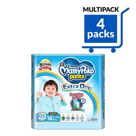 Mamypoko Extra Dry Skin Boy Pants Xxxl Kg Ntuc Fairprice