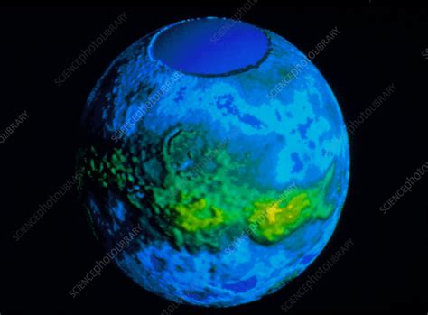 Global topographic map of the planet Venus - Stock Image - R334/0024 ...