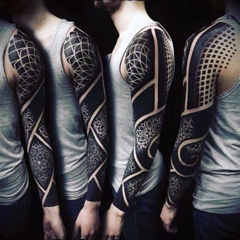 75 Black And White Tattoos For Men - Masculine Ink Designs