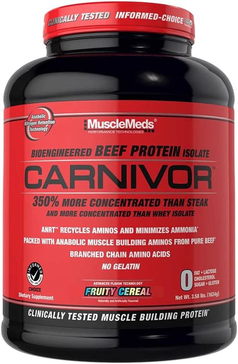 Amazon MuscleMeds Carnivor Mass Chocolate Big Steer 1250 15 Lb