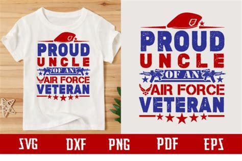 Proud Uncle Of An Air Force Veteran Svg Graphic By Binasvgbundle