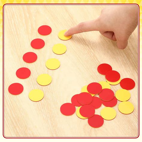 thinkstar Two Color Counters, 300 Pcs, Red/Yellow Counters For Kids ...