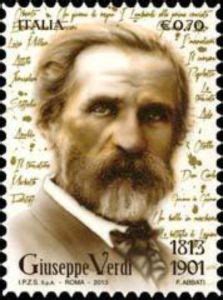 Stamp 200th Anniversary Of The Birth Of Giuseppe Verdi Italy Mi IT