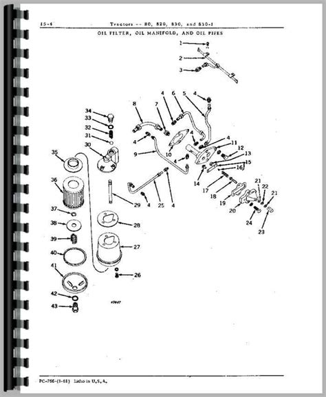 John Deere 820 Tractor Parts Manual