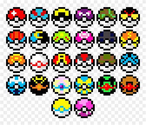 Pixel Art Pokeball , Png Download - Pixel Art Pokemon Pokeball ...