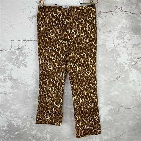 Moschino Leopard Print Cotton Pants 8 Ebay