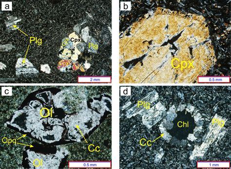 Photomicrographs Of Thin Sections Of Soltan Maidan Basaltic Rocks Under Download Scientific