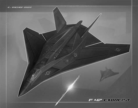 Artstation F Exorcist Fighter Aircraft Tech Stealth Aircraft