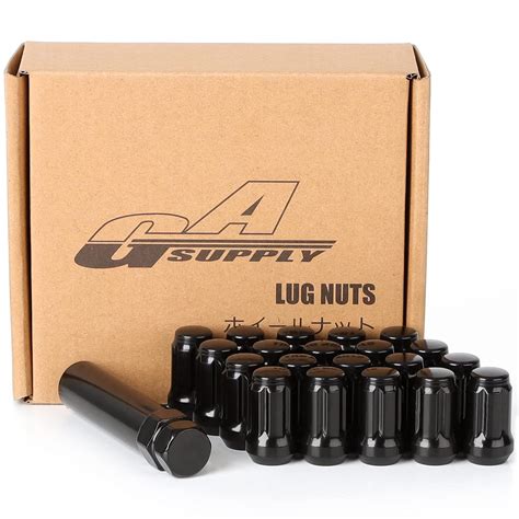 Gasupply X Lug Nuts Spline Black M X Closed End Acorn Tuner